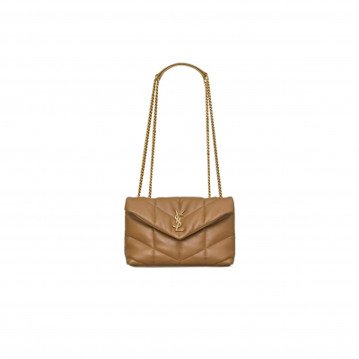 YSL TOY PUFFER IN NAPPA LEATHER 7593371EL072760 (23*15.5*8.5cm)